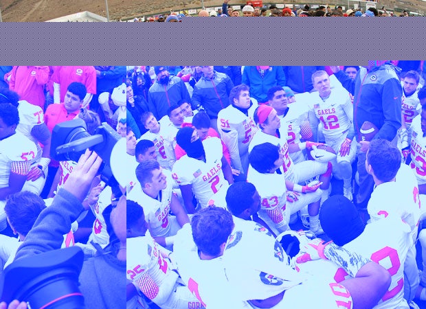 Tony Sanchez got choked up while addressing his players following Saturday's state title game.