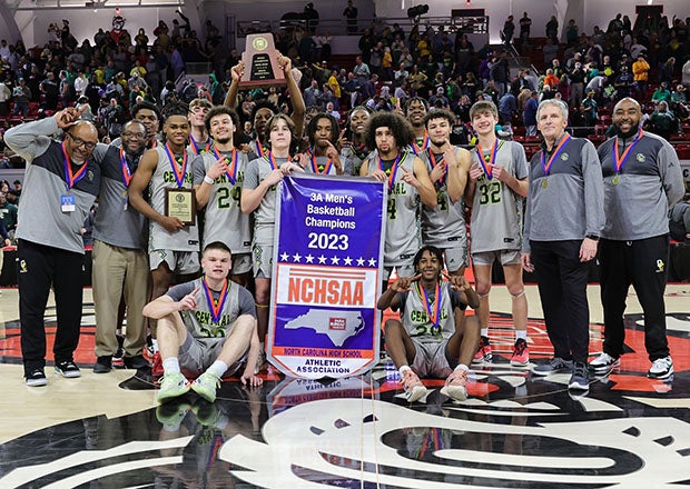 Central Cabarrus enters the 2023-24 season with a 32-game win streak, the latest being a 65-51 win over Northwood last March in North Carolina's Class 3A state championship game. (Photo: Charles Mardre)