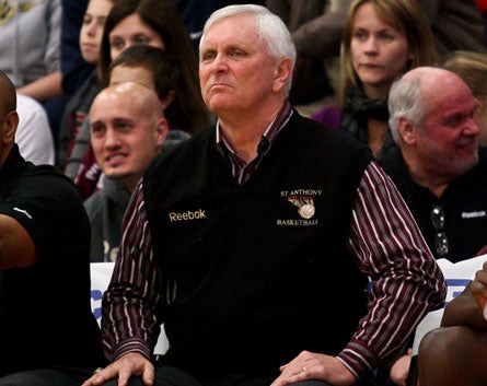 This guy again?: Managing the pressure of a 53-game win streak may be the biggest obstacle remaining for Bob Hurley's top-ranked St. Anthony Friars.