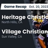 Football Game Recap: Heritage Christian Warriors vs. Village Christian Crusaders