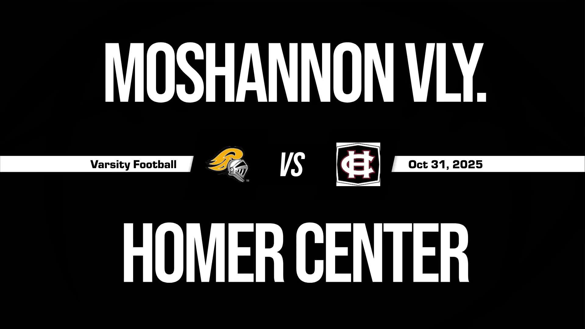 Football Recap: Homer-Center Comes Up Short