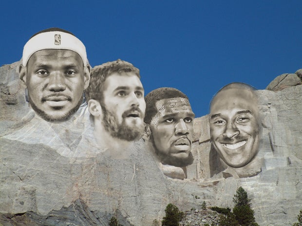 Our Mount Rushmore includes LeBron James (Class of 2003), Kevin Love (2007), Greg Oden (2006) and Kobe Bryant (1996).