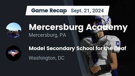 Football Game Preview: Mercersburg Academy Blue Storm vs. Coventry Christian
