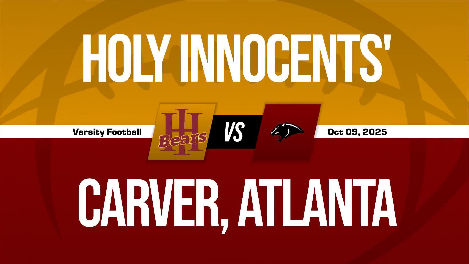 Football Game Preview: Holy Innocents Episcopal Golden Bears vs. Washington Bulldogs + How To Watch