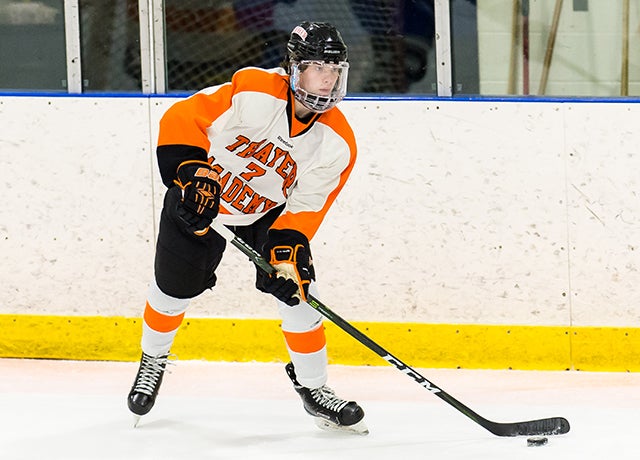 Jayson Dobay, a UMass-Amherst pledge, joins a long list of prospects that Thayer Academy has turned out over the years. The list includes his coach, U.S. Hockey Hall of Famer Tony Amonte.
