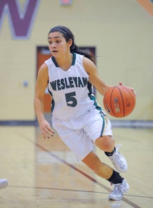 Brittany Stevens and Wesleyan will be
tested heavily this weekend.