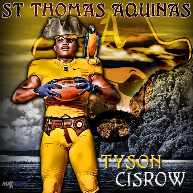 Tyson Cisrow seeks to smash any scallywag receivers coming across the middle.