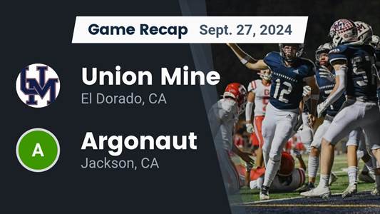 Football Game Preview: Union Mine Diamondbacks vs. Amador Buffal
