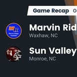Football Game Recap: Sun Valley Spartans vs. Porter Ridge Pirates