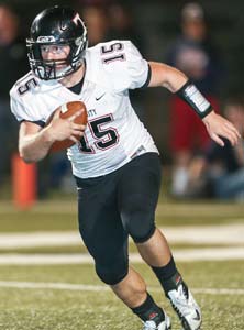 Trinity quarterback Matt Hawkins.