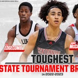 Toughest state tournament brackets