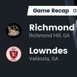 Football Game Recap: Lowndes Vikings vs. Richmond Hill Wildcats