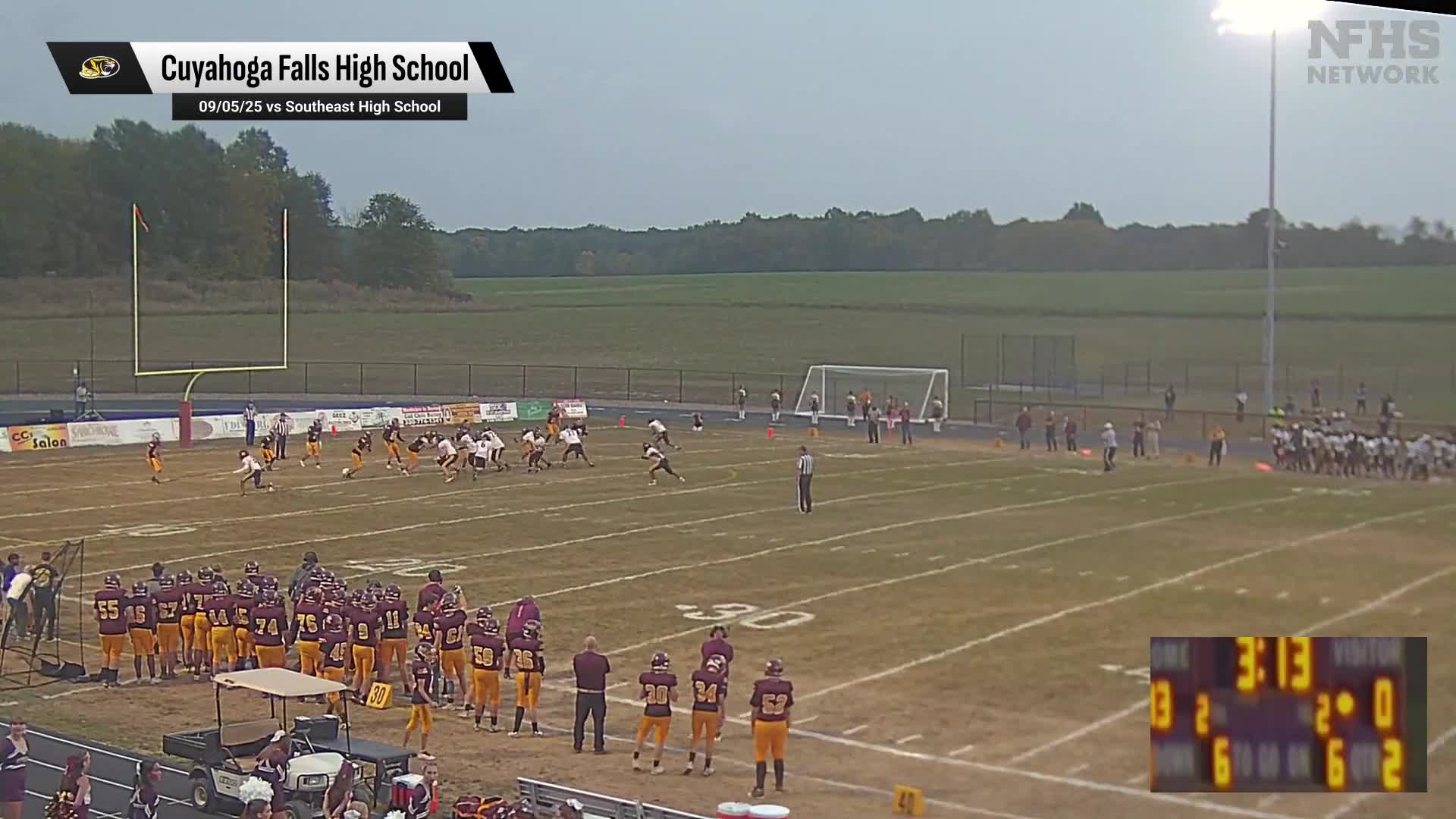 Hendrix Sickels Game Report: @ Cuyahoga Falls