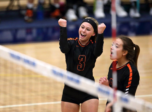 Lewis-Palmer junior Nicole Buckley celebrates recently. The Rangers cracked the Xcellent 25 at No. 21.