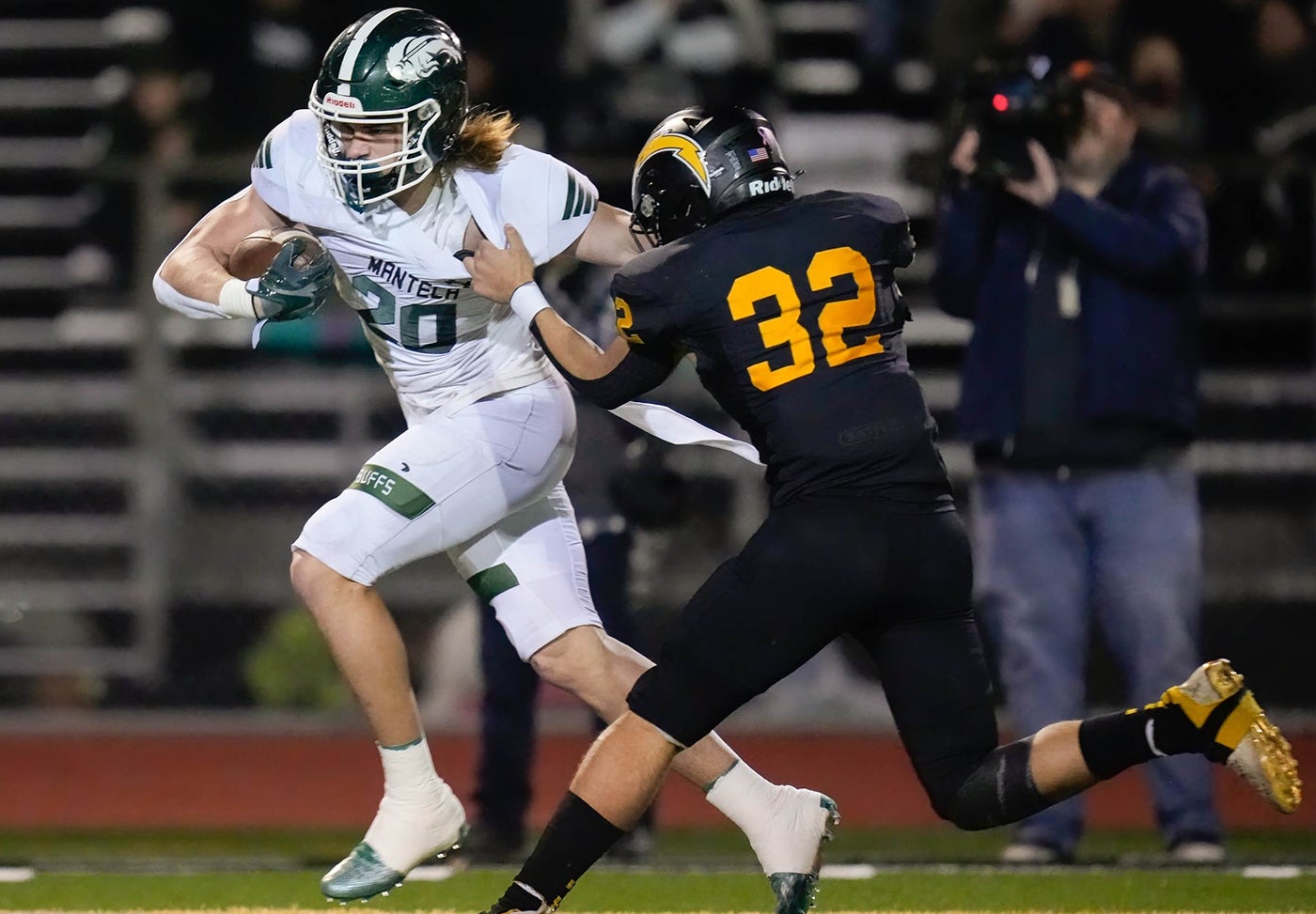 Blake Nichelson of California is a Stat Freak after rushing for 400 yards and seven touchdowns on Friday. (Photo: Larry Kauk)