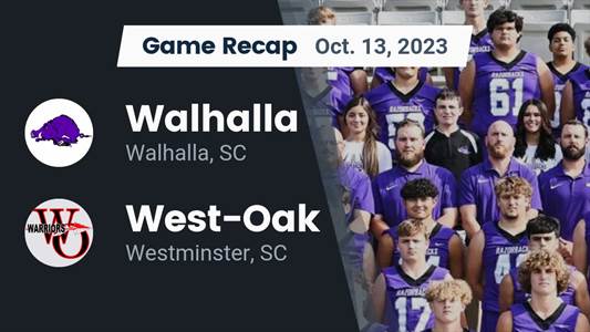 Football Game Recap: Walhalla Razorbacks vs. West-Oak Warriors
