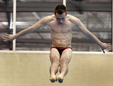 Nate Makarewicz of West (Salt Lake City) has a chance to become a four-time state champion in diving.
