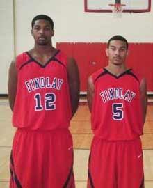 NBA-bound talents Tristan Thompson (left) and Cory Joseph were members of Michael Peck's 2009-10 Findlay Prep squad.
