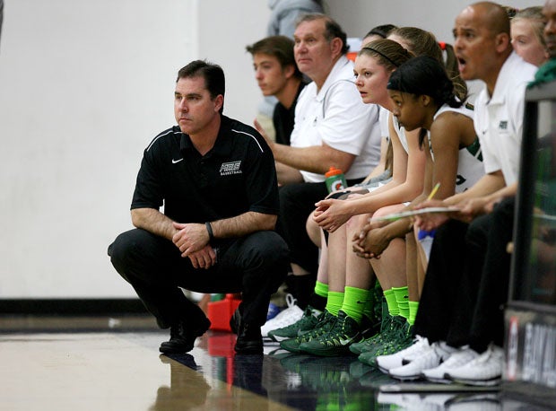 Kelly Sopak is at easy here during another lopsided win, but his demeanor might be a little charged in Tuesday's semifinal game against Carondelet at De La Salle.