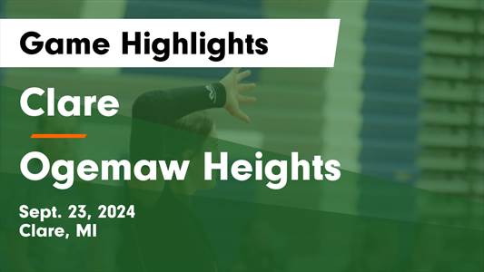 Volleyball Recap: Clare Wins Going Away Against Ogemaw Heights