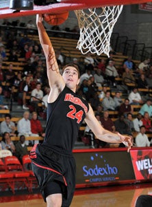 Westchester's Robert Gsellman
goes hard for the basket. 