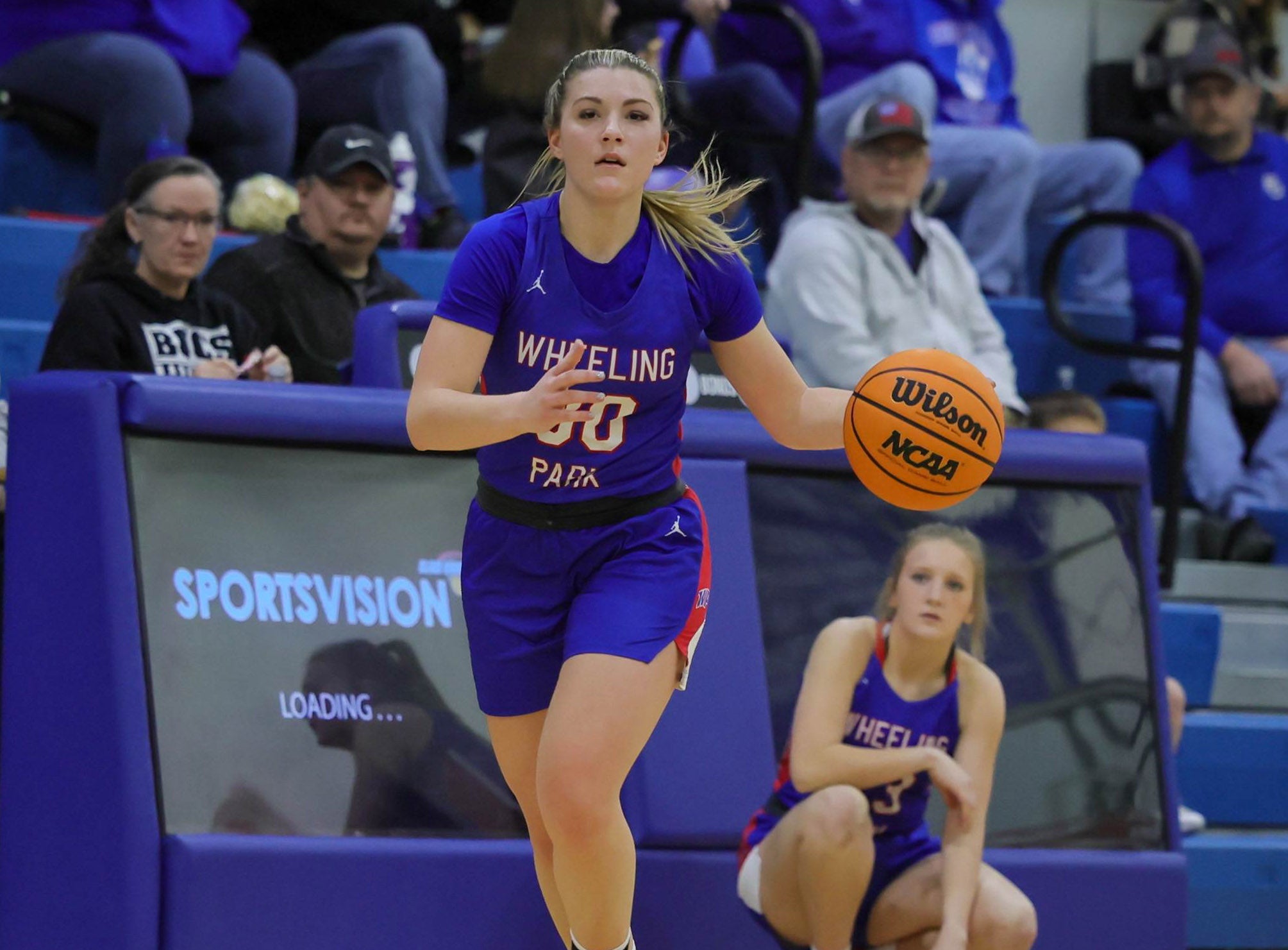 Alexis Bordas of Wheeling Park is the 2023-24 West Virginia MaxPreps Player of the Year for the second straight season. The 5-foot-8 junior guard led the Patriots to a 25-4 record and Class 4A title. (Photo: David Faber)