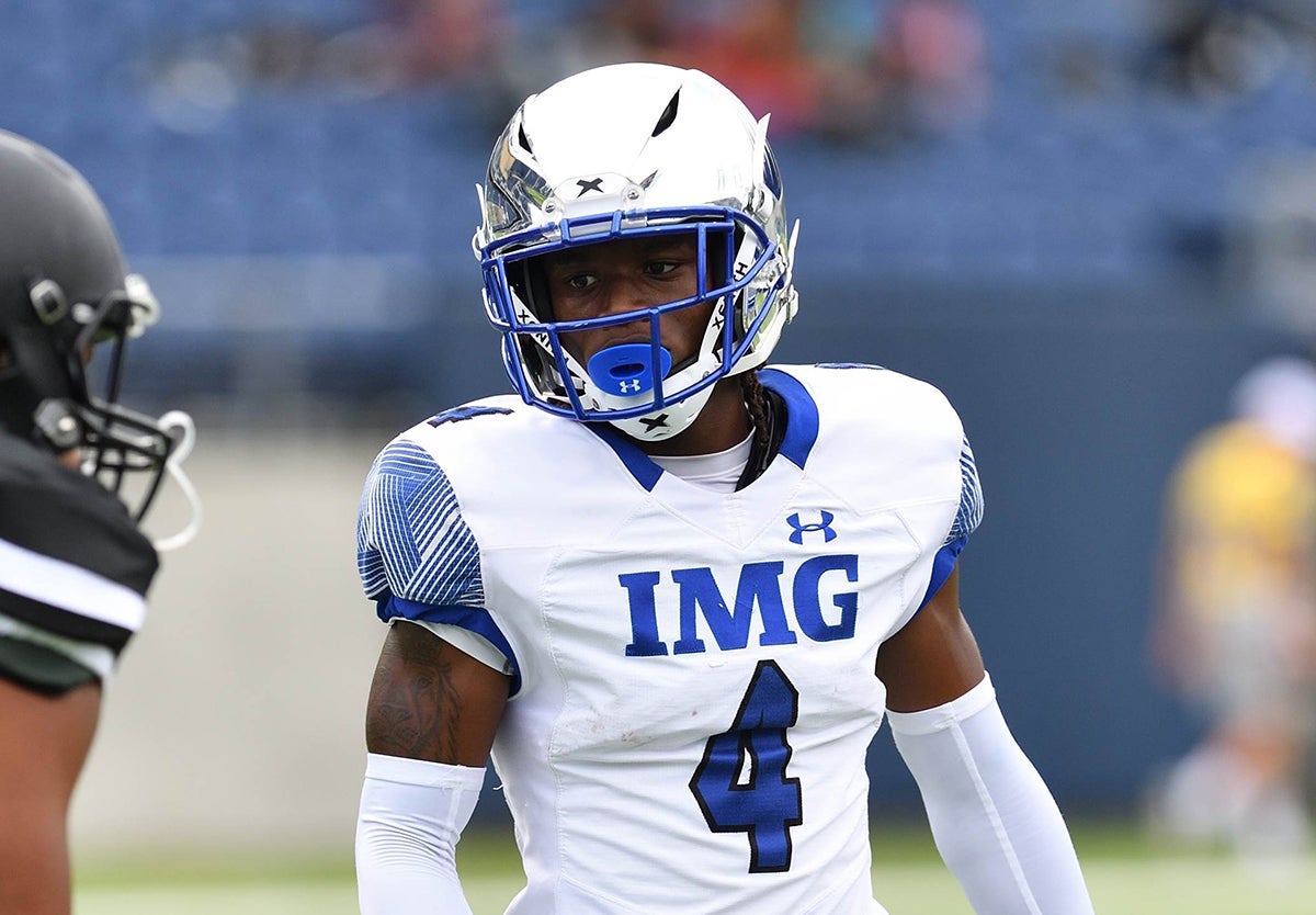 Five-star cornerback Desmond Ricks of IMG Academy committed to Alabama. (Photo: Jeff Harwell)
