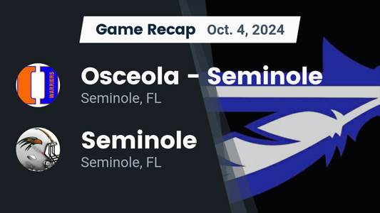 Football Recap: Seminole Skates Past Pasco with Ease
