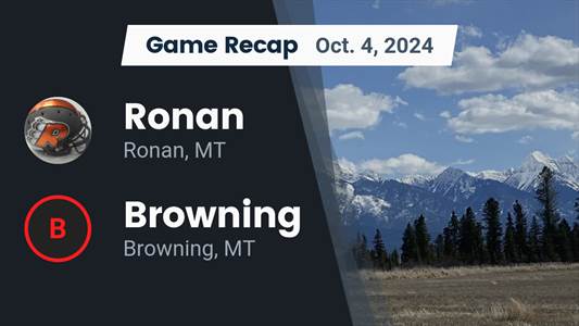 Football Game Preview: Ronan Chiefs vs. Frenchtown Broncs