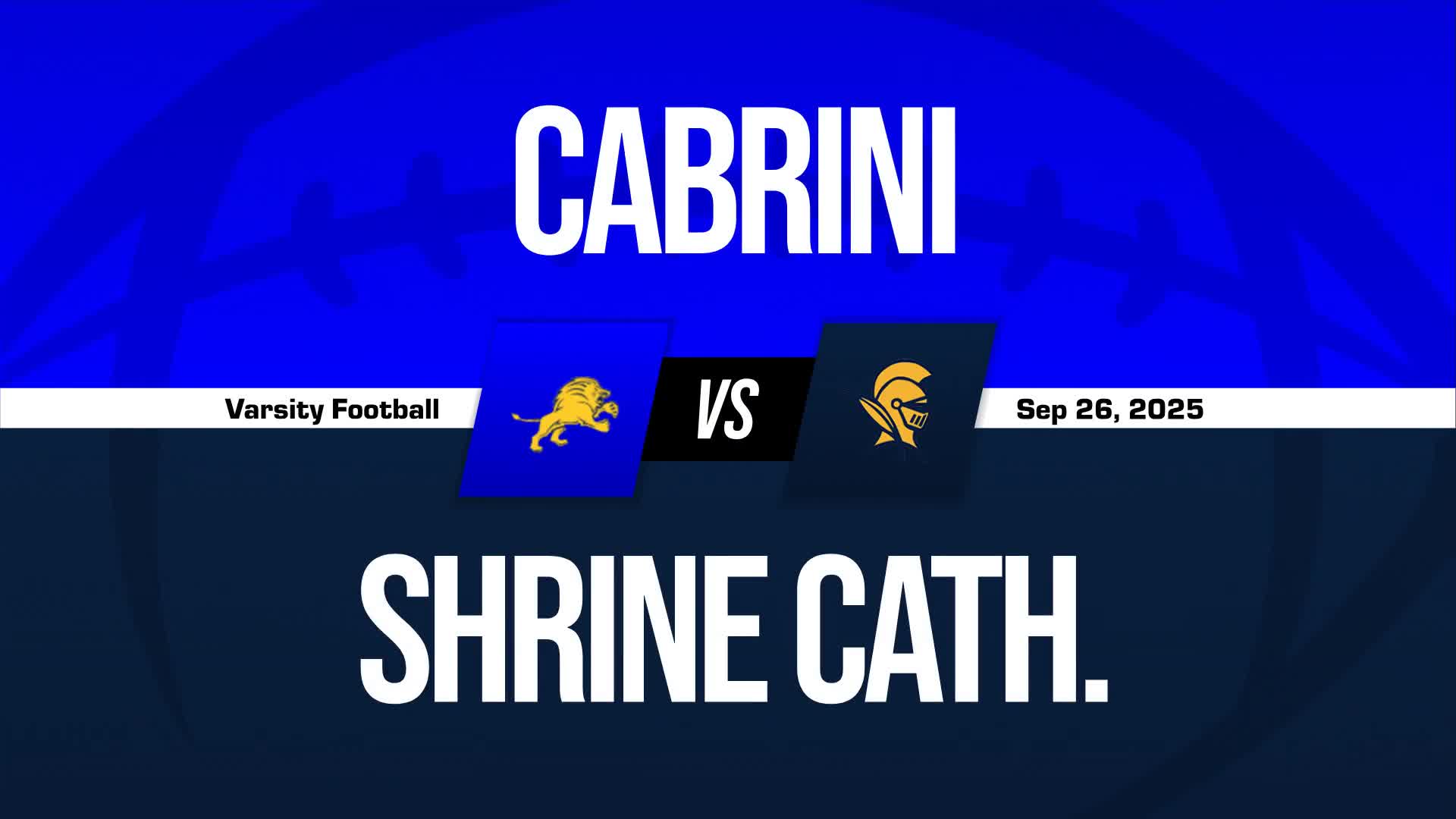 Football Game Preview: Shrine Catholic Knights vs. Our Lady of the Lakes Lakers + How To Watch