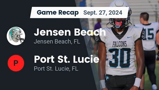 Football Recap: Jensen Beach Piles Up the Points Against Port St