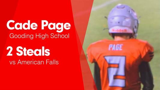 Cade Page Game Report