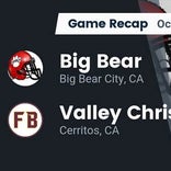 Football Game Recap: Big Bear Bears vs. Valley Christian Defenders