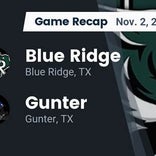 Football Game Recap: Blue Ridge Tigers vs. Gunter Tigers