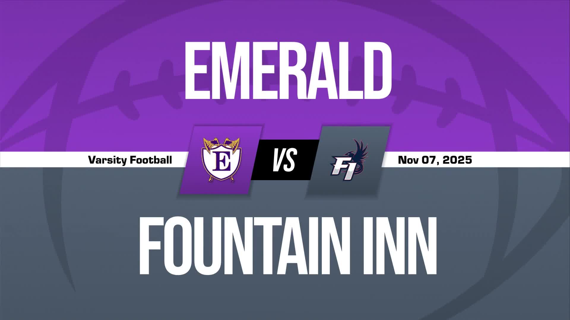 Football Recap: Emerald Runs Past Fountain Inn + How To Watch