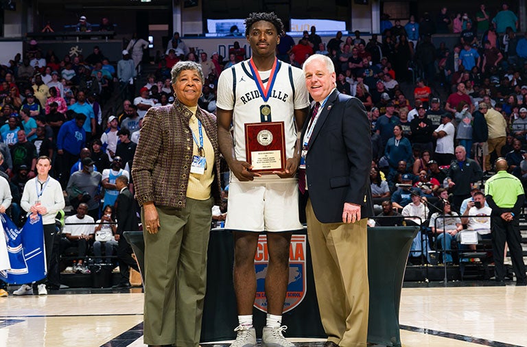 Kendre Harrison was named MVP of North Carolina's Class 2A state championship game in basketball after leading Reidsville to an overtime victory over Farmville Central. (Photo: Brad Arrowood)