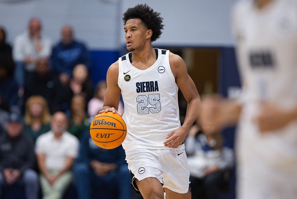 North Carolina signee Maximo Adams buried five 3-point baskets for Sierra Canyon as the Trailblazers advanced to the state championship game in Sacramento for the second straight season. (FILE PHOTO: Gregory Fiore)
