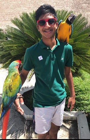 Shah dreams of playing tennis in college and
eventually becoming a politician.