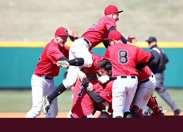 San Clemente players celebrate Saturday in North Carolina after winning the National High School Invitational.