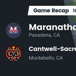 Football Game Recap: Maranatha Minutemen vs. Cantwell-Sacred Heart of Mary Cardinals
