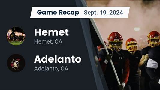 Football Recap: Adelanto Takes a Loss