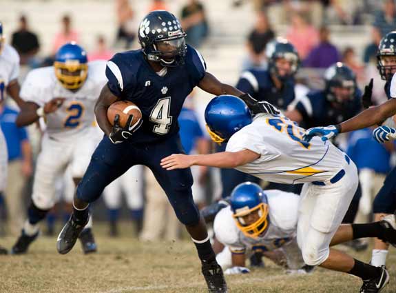 Keith Marshall, shown here as a sophomore, exhibited signs of talent right from the start of his high school football career.