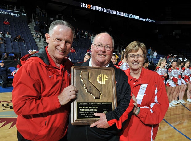 Coach Gary McKnight celebrates yet another regional title.