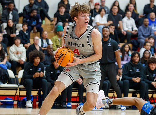 Five-star Duke signee Nikolas Khamenia helped No. 2 Harvard-Westlake earn the top seed in California's Southern Section Open Division playoffs. (PHOTO: Kevin Ballton)
