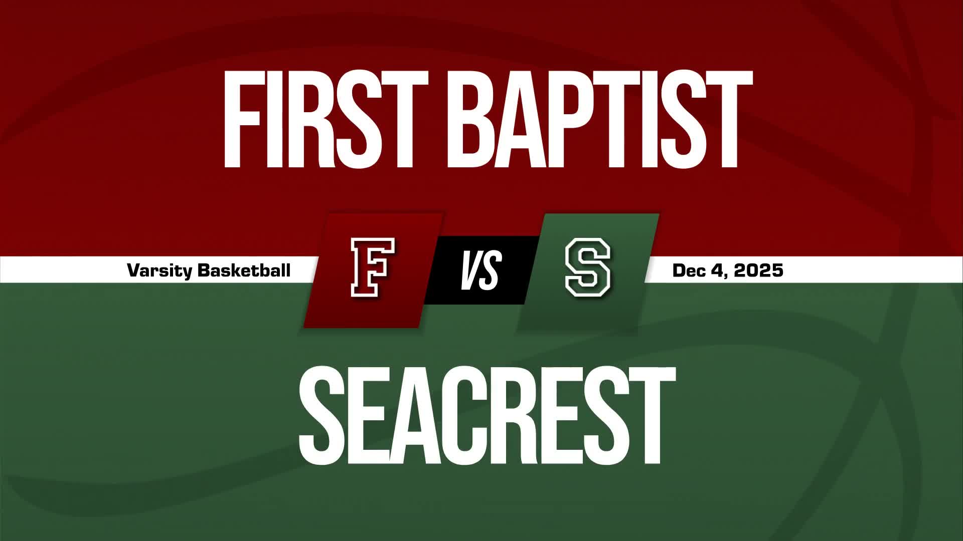 Basketball Recap: Seacrest Country Day Continues Home Dominance  on Thursday
