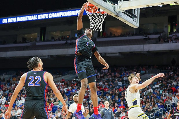 One of the top junior recruits in the country, Ronald Holland rocks the rim against McKinney.