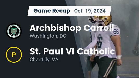 Football Game Preview: Archbishop Carroll Lions vs. Bishop O'Connell Knights