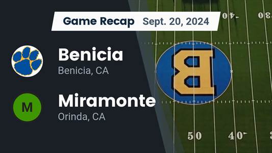 Football Game Preview: Benicia Panthers vs. Miramonte Matadors