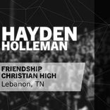 Baseball Recap: Hayden Holleman can't quite lead Friendship Christian over Boyd-Buchanan