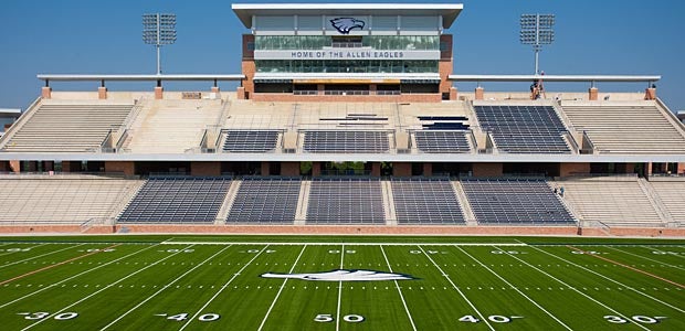 Allen's new $60 million stadium, completely empty.
